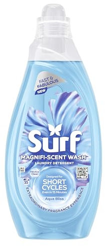 Surf Magnifi-Scent Wash Aqua Bliss Laundry Liquid Detergent For Short Cycles Fast and Fabulous Fragrance 1.485 L (55 Washes)