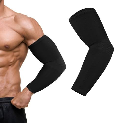 flintronic Tutore Epicondilite Gomito, Traspirante Gomitiera per Epicondilite e Tendinite, Fascia di Compressione per Protezione Braccio, Tutore Gomito per Fitness, Bodybuilding, Tennis, Golf (S)
