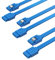 SABRENT 6Gbps SATA III Cable (3 Pack), 50 cm, Blue with Locking Latch for HDD/SSD, SATA I & II