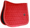 Kentucky Horsewear Satteldecke Velvet Jumping Full – Rot Schabracke – Springform mit Doppelkordel – Atmungsaktiv – Maschinenwaschbar