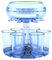 Aigid 6 Schnapsglasspender und Halter, Weinabscheider zum Abfüllen von Flüssigkeiten Weinspender für Party Weihnachtsempfang Trinkspiele Cocktailpartys(Blau)