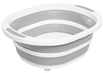 VIVAAS 2 in 1 Collapsible Multifunction Vegetable Fruit Strainers Wash Basin Bucket Basket | Chopping Cutting Board | Ice Bucket | Folding Drain Tub |Sink Bowl | Vegetable Wash Bowl