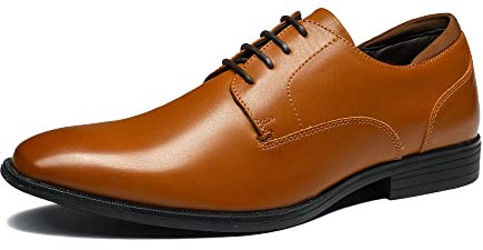 Bruno Marc Zapatos de Traje para Hombre, Zapatos con Cordones.,Size 46,Marrón,SBOX221M-E