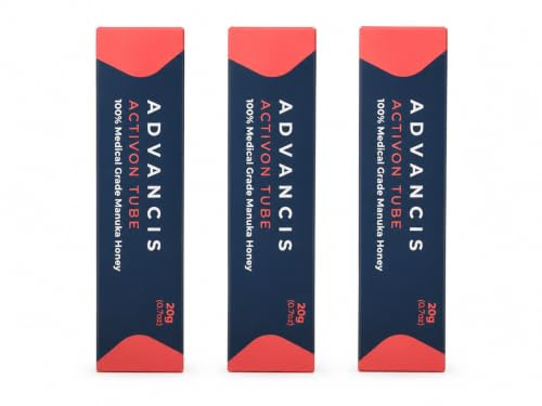 Activon Tube 100% Medical Grade Manuka Honey 20g - Pack of 3 | Natural Wound Care Solution | Antimicrobial and Healing Properties