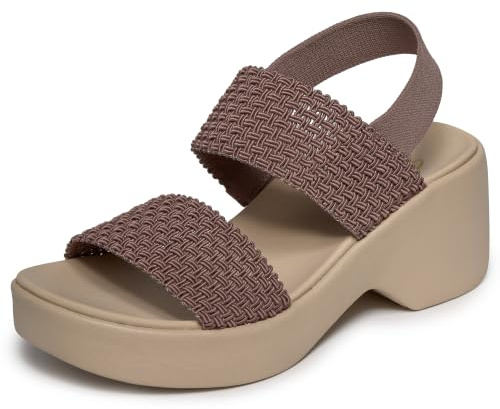 Skechers Sandalias de Tacón Mujer Cali Day Beig