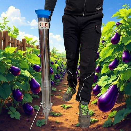 G.L.D. Forniture Trasplantador rápido 3 bocas para plantar plántulas bulbos semillas plantas jardín huerto original plantador tres bocas sembradora manual