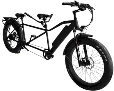 cozytrikes Heavy-Duty Fat Tire Tandem E-Bike - with Up to 3 Years Warranty | Ultimate Off-Road Adventure for Two