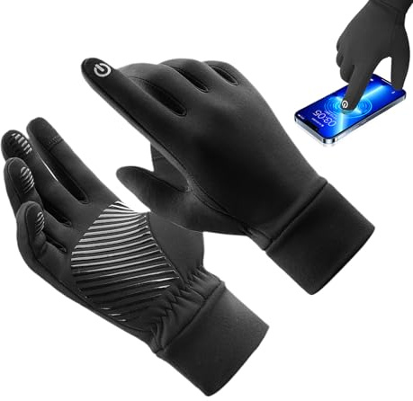Gants pour écran tactile Femme,Gants d'équitation | de patinage sur glace coupe-vent | Accessoires pour temps froid, mitaines antidérapantes avec doigts à écran tactile pour le travail et les ét