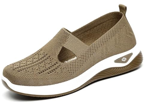Zapatillas Ortopedicas Mujer,Zapatos Ortopédicos con Malla para Caminar Verano 2026 Zapatillas Comodos Ligeros sin Cordones Deporte Sandalias Palas Plataforma Transpirables Antideslizantes Deportivas