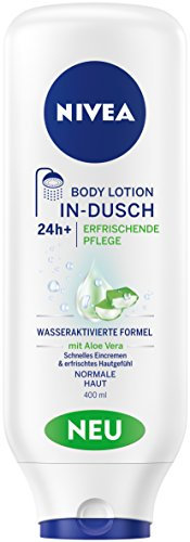 NIVEA 83893 Body Lotion for Use in the Shower, 400 ml Tube, In-Shower Body Lotion Refreshing Care