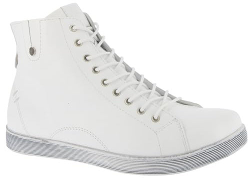Andrea Conti Damen High Top Sneaker, Weiß, 38 EU