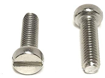 M4-.70 x 14 Stainless Steel Slotted Cheese Head Machine Screw DIN84 A2 M4x14 (50 Pieces)