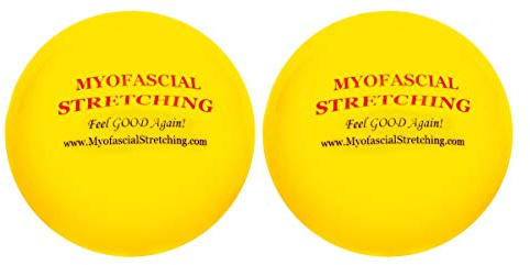 Mysofascial Lot de 2 balles de massage lacrosse pour relâchement myofascial, thérapie des points de déclenchement, nœuds musculaires, thérapie de yoga 10,2 cm