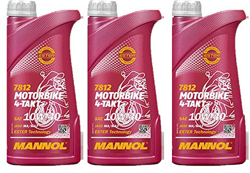 MANNOL 3 x 1 (3 Liter) 7812 4-TAKT 10W-40 MOTORRADÖL