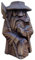 Asamio Gartenzwerg Odin Thor Figur Wikinger Statue Harz Gartenstatue Lustige Gartenfigur Mini Wichtel Figuren Gartendeko