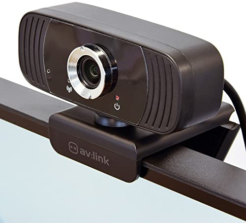 kenable Webcam USB Full HD 1080p con Micrófono Integrado para Videollamadas Teletrabajo y Reuniones - Ángulo de Visión 95° - Cable 1,5m