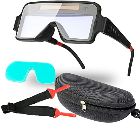 Gafas de soldadura para ojos de soldador, gafas de soldadura con oscurecimiento automático solar, gafas de soldadura TIG MIG, casco de soldadura de energía solar para soldar, de casco,