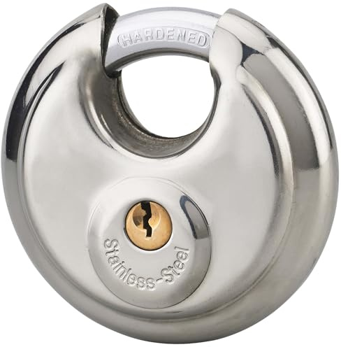 THIRARD Astra Padlock 80mm – Heavy-Duty Stainless Steel, High-Security Lock for Home, Business & Travel – Durable, Weather-Resistant, Double Locking System with 2 Keys for Maximum Protection