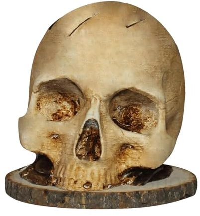 Totenkopf Messerhalter, Horror Totenkopf Messerblock, Horror Kopf Form Messerständer, Küchen Messer Aufbewahrungsregal Organizer für Küchenhelfer Heimdekoration