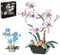 louyebh Orchid Flowers Bouquet Building Set - Botanical Collection Artificial Plant Orchid Bonsai for Adult Valentine's Day Mother's Days Anniversary Birthday Compatible with Lego Flowers (581pcs)