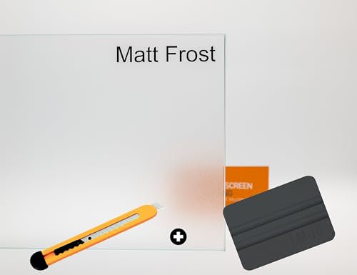 scheibentoenungPRO® Milchglas Fensterfolie - Blickdicht & selbstklebend - Sichtschutzfolie Bad - Glasfolie sattiniert Opal weiß Matt Frost 76cm Rollenbreite Meterware - 1 STK. = 1 Meter