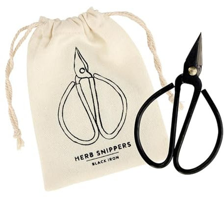 Santa Barbara Design Studio Kitchen Herb Shears Garden Scissors Herb Snipper, 5 Long, Black