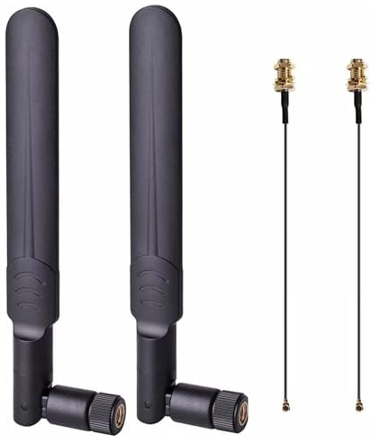 GKYQVE Plugs Play Small PCIe Card Antennas Boosting Signals Coverage Double Band Antennas For Routers & Repeaters PCIe WiFi Adapters
