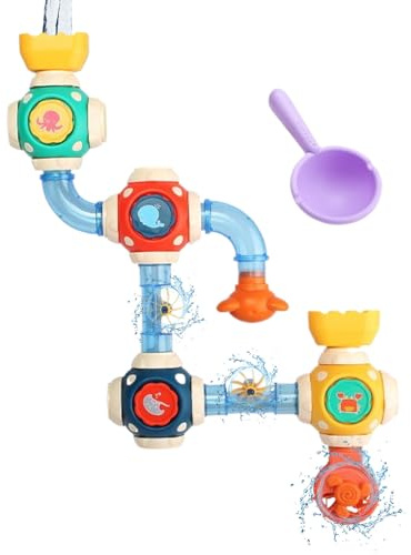 Juguetes de Baño Bebé,Tubos de Agua Juguetones para Baño | para 3 Años y Más Vivero Niños Niñas Preescolares Nuevos Padres Guarderías