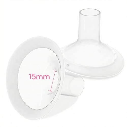 15mm Flange Inserts for Medela Breast Pump, 2pcs Medela Nipple Shields