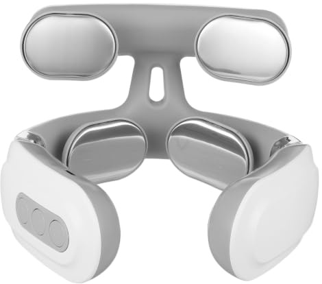 EXQUIMEUBLE Smart Nackmassageapparat med Värme och Usb-laddning Elektrisk Axel Nackmassagerare för Smärtlindring och Blodcirkulation Bärbar och Energisnål med Automatisk Avstängning