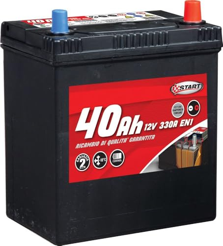 Start Batteria Auto 40AH per vetture giapponesi-coreane polo destro J37