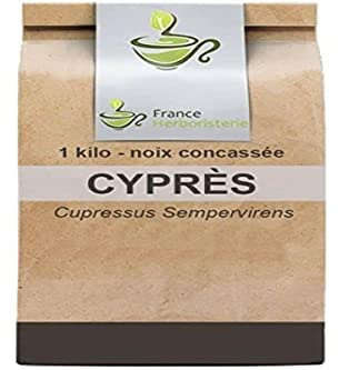 Kräutertee Zypresse Walnuss zerkleinert 1 KILO Cupressus sempervirens