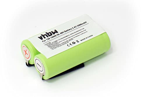 vhbw Akku kompatibel mit Philips Philishave HQ7340, HQ7350, HQ7360, HQ7363, HQ7370, HQ7380, HQ7390 Rasierer (2000 mAh, 2,4 V, NiMH)