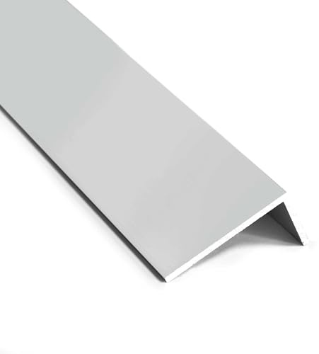 nielsen Aluminium L-Shaped Angle Profile - Matt Anodized, 2000x40x20 mm, 2mm Thick, 2m Length – Corner Trim, Edge Protection, Decorative Finishing