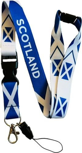 PAC Supplies Global European Country Lanyard/Badge Holder With Safety Breakaway & Detachable Clip