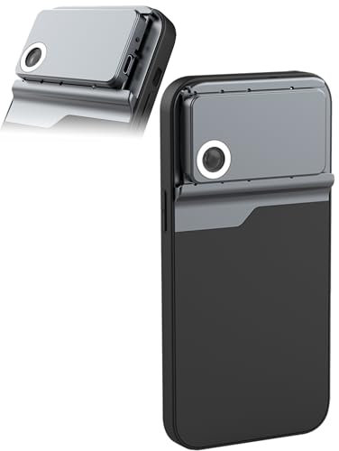 Bewinner Telefon Mikroskop mit LED-Licht und Wiederaufladbarer Tragbarer Mikroskop Hülle für 14 Pro