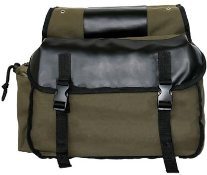 35L Canvas Bike Pendlertasche, Große Kapazität Fahrrad Gepäckträger Satteltasche für Outdoor Heckklappe