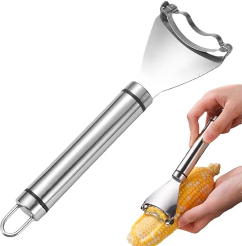 Rabot de maïs en acier inoxydable, outil de dépouillage d'épi de maïs,Rabot de maïs en acier inoxydable | Ustensiles de cuisine avec poignée lisse Éplucheur p