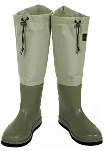 esmen Trampolieri con Fondo in Feltro Stivali da trampoliere al Ginocchio Antiforatura Trampolieri Unisex a Tubo Lungo per l'agricoltura Pesca acquatica Stivali da Pesca