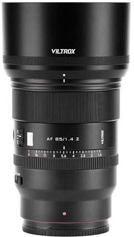 VILTROX 85mm f/1.4 F1.4 Z Full Frame Lens Auto Focus Large Aperture Prime Portrait Lens with Hyper VCM Motor Compatible with Nikon Z-Mount Cameras Z5 Z50 Z50II Z6 Z6II Z7 Z7II ZFC Z30 Z9 Z8 ZF Z6III