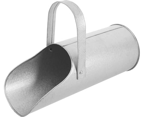 Ipetboom Seau Cendres et Sable Métal avec Poignée Outil de Transport et Remplissage pour Chantier Seau à Cendres Polyvalent pour Béton et Mortier Outils Secondaires de Construction