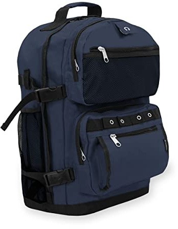 Everest Luggage Oversize Deluxe Backpack, Navy, X-Large