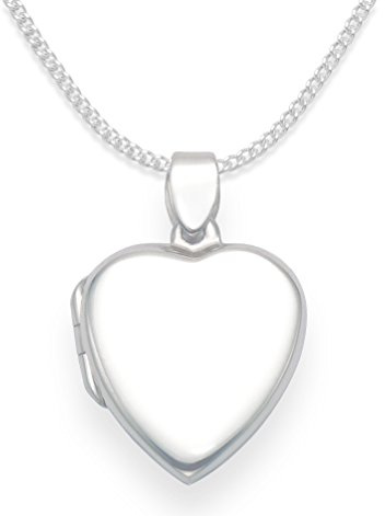Heather Needham Sterling Silver Heart Locket Necklace on 18 chain- Size: 18mm x 20mm x 4.5mm. Gift boxed B43HN 8018/18