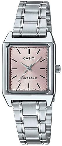 CASIO Damen Analog Quarz Uhr mit Edelstahl Armband LTP-V007D-4
