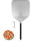 Torribaly 14 Edelstahl Perforiert Pizzaschieber, Pizzablech mit Abnehmbarem 16, Schiebe Rollbar Pizzaschaufel Pizza Schieber für Backofen Pizzaofen, 35 x 40cm