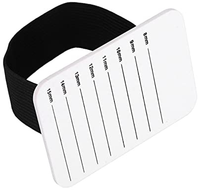 Sunicon 8-15 mm franshållare Ögonfransförlängning Handpallbricka, Strip Stand Ögonfransförlängning Handplatta Fransar ymphållare