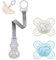 MAM Mini- Schnuller Perfect Start 2erSet, 0-2 Monate speziell für Neugeborene, stillfreundlich, Dento-Flex, für eine gesunde Mundentwicklung, Extra dünn, Snullerbox +NIP Schnullerband mit Clip