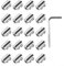 Lot de 20 clips de câble métallique pour bricolage et utilisation marine, construction fiable en acier inoxydable