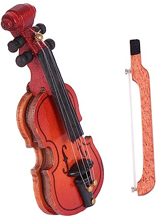 Toddmomy Violons Miniatures Accessoires pour Maison de Poupée Violons de Simulation Accessoires Photo