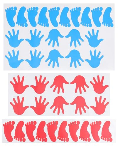 Handprint and Footprint Wall Stickers 40pcs for Nursery Decor